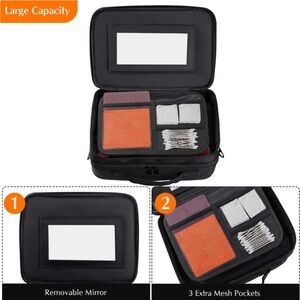 Kootek Large Travel Makeup Bag - Thumbnail 4